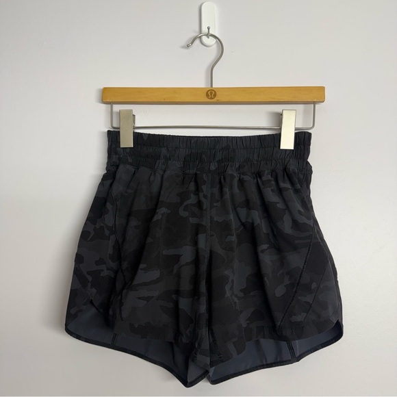 Lululemon Track That Short 5" Incognito Camo Multi Grey Size 6 - Picture 1 of 6
